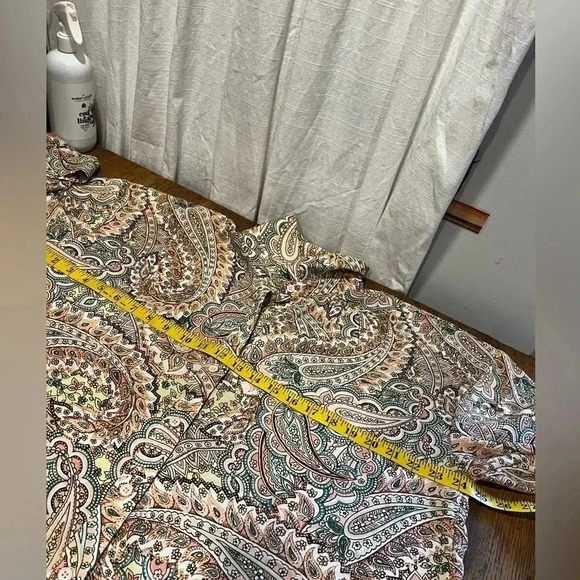 CUPIO Paisley button down shirt size Xl - Picture 4 of 10